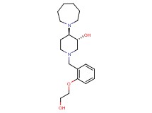 (3R*,4R*)-4-(1-azepanyl)-1-[2-(2-hydroxyethoxy)benzyl]-3-piperidinol
