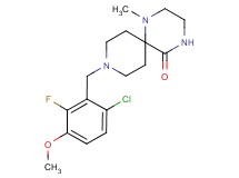 9-(6-chloro-2-fluoro-3-methoxybenzyl)-1-methyl-1,4,9-triazaspiro[5.5]undecan-5-one