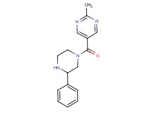 2-methyl-5-[(3-phenyl-1-piperazinyl)carbonyl]pyrimidine hydrochloride