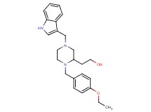 2-[1-(4-ethoxybenzyl)-4-(1H-indol-3-ylmethyl)-2-piperazinyl]ethanol