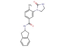 N-(2,3-dihydro-1H-inden-2-yl)-4-methyl-3-(2-oxo-1-imidazolidinyl)benzamide