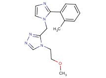 4-(2-methoxyethyl)-3-{[2-(2-methylphenyl)-1H-imidazol-1-yl]methyl}-4H-1,2,4-triazole