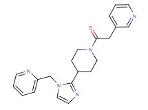 2-({2-[1-(3-pyridinylacetyl)-4-piperidinyl]-1H-imidazol-1-yl}methyl)pyridine