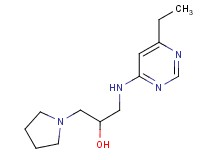 1-[(6-ethylpyrimidin-4-yl)amino]-3-pyrrolidin-1-ylpropan-2-ol