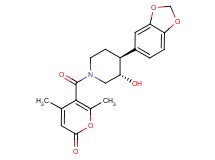 5-{[(3S*,4S*)-4-(1,3-benzodioxol-5-yl)-3-hydroxypiperidin-1-yl]carbonyl}-4,6-dimethyl-2H-pyran-2-one