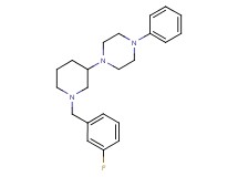 1-[1-(3-fluorobenzyl)-3-piperidinyl]-4-phenylpiperazine