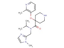 N-isopropyl-N-[(1-methyl-1H-imidazol-2-yl)methyl]-4-[(2-methylpyridin-3-yl)oxy]piperidine-4-carboxamide