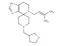 5-(3-methylbut-2-en-1-yl)-1'-(tetrahydrofuran-3-ylmethyl)-1,5,6,7-tetrahydrospiro[imidazo[4,5-c]pyridine-4,4'-piperidine]