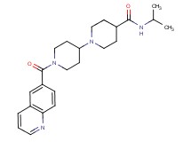 N-isopropyl-1'-(6-quinolinylcarbonyl)-1,4'-bipiperidine-4-carboxamide