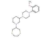 1-[1-(1,4-dithiepan-6-yl)-3-piperidinyl]-4-(2-methoxyphenyl)piperazine