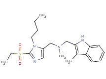 1-[1-butyl-2-(ethylsulfonyl)-1H-imidazol-5-yl]-N-methyl-N-[(3-methyl-1H-indol-2-yl)methyl]methanamine
