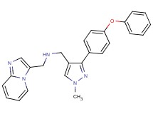 (imidazo[1,2-a]pyridin-3-ylmethyl){[1-methyl-3-(4-phenoxyphenyl)-1H-pyrazol-4-yl]methyl}amine