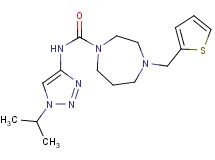 N-(1-isopropyl-1H-1,2,3-triazol-4-yl)-4-(2-thienylmethyl)-1,4-diazepane-1-carboxamide