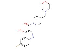 6-fluoro-3-{[4-(4-morpholinylmethyl)-1-piperidinyl]carbonyl}-4-quinolinol