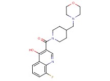 8-fluoro-3-{[4-(4-morpholinylmethyl)-1-piperidinyl]carbonyl}-4-quinolinol