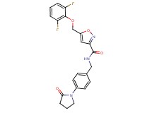 5-[(2,6-difluorophenoxy)methyl]-N-[4-(2-oxo-1-pyrrolidinyl)benzyl]-3-isoxazolecarboxamide