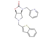 (3aS*,6aR*)-5-(1-benzothien-2-ylmethyl)-3-(2-pyridinylmethyl)hexahydro-2H-pyrrolo[3,4-d][1,3]oxazol-2-one