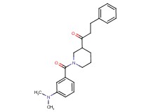 1-{1-[3-(dimethylamino)benzoyl]-3-piperidinyl}-3-phenyl-1-propanone