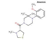 1-(2-methoxyphenyl)-2,2-dimethyl-4-{[(4R)-3-methyl-1,3-thiazolidin-4-yl]carbonyl}piperazine