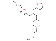 1-[1-(2-methoxyethyl)-4-piperidinyl]-N-{[5-(methoxymethyl)-2-furyl]methyl}-N-(tetrahydro-2-furanylmethyl)methanamine