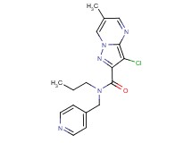 3-chloro-6-methyl-N-propyl-N-(pyridin-4-ylmethyl)pyrazolo[1,5-a]pyrimidine-2-carboxamide
