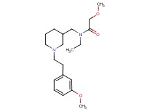 N-ethyl-2-methoxy-N-({1-[2-(3-methoxyphenyl)ethyl]-3-piperidinyl}methyl)acetamide