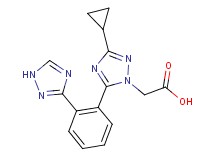 {3-cyclopropyl-5-[2-(1H-1,2,4-triazol-3-yl)phenyl]-1H-1,2,4-triazol-1-yl}acetic acid