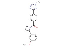 5-(4-{[2-(3-methoxyphenyl)azetidin-1-yl]carbonyl}phenyl)-2-methyl-2H-tetrazole