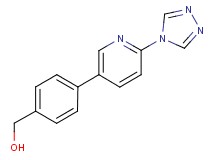 {4-[6-(4H-1,2,4-triazol-4-yl)pyridin-3-yl]phenyl}methanol