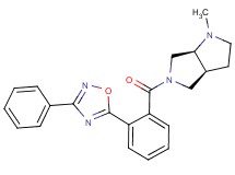 (3aS,6aS)-1-methyl-5-[2-(3-phenyl-1,2,4-oxadiazol-5-yl)benzoyl]octahydropyrrolo[3,4-b]pyrrole