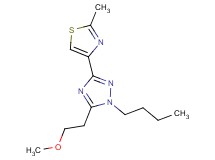1-butyl-5-(2-methoxyethyl)-3-(2-methyl-1,3-thiazol-4-yl)-1H-1,2,4-triazole