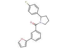 2-(4-fluorophenyl)-1-[3-(2-furyl)benzoyl]pyrrolidine