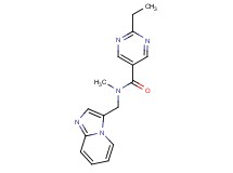 2-ethyl-N-(imidazo[1,2-a]pyridin-3-ylmethyl)-N-methyl-5-pyrimidinecarboxamide