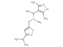 1-(3,5-dimethyl-1H-pyrazol-4-yl)-N-[(3-isopropylisoxazol-5-yl)methyl]-N-methylethanamine