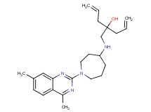 4-({[1-(4,7-dimethyl-2-quinazolinyl)-4-azepanyl]amino}methyl)-1,6-heptadien-4-ol