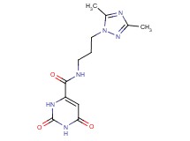N-[3-(3,5-dimethyl-1H-1,2,4-triazol-1-yl)propyl]-2,6-dioxo-1,2,3,6-tetrahydropyrimidine-4-carboxamide