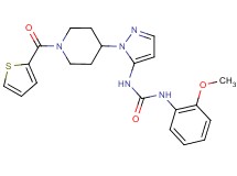 N-(2-methoxyphenyl)-N'-{1-[1-(2-thienylcarbonyl)-4-piperidinyl]-1H-pyrazol-5-yl}urea