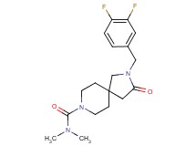 2-(3,4-difluorobenzyl)-N,N-dimethyl-3-oxo-2,8-diazaspiro[4.5]decane-8-carboxamide