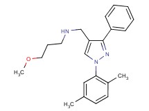 N-{[1-(2,5-dimethylphenyl)-3-phenyl-1H-pyrazol-4-yl]methyl}-3-methoxy-1-propanamine