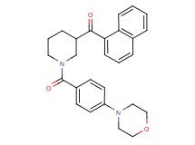{1-[4-(4-morpholinyl)benzoyl]-3-piperidinyl}(1-naphthyl)methanone