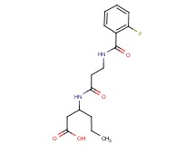 3-({3-[(2-fluorobenzoyl)amino]propanoyl}amino)hexanoic acid