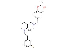 (2-ethoxy-5-{[ethyl({1-[2-(3-fluorophenyl)ethyl]-3-piperidinyl}methyl)amino]methyl}phenyl)methanol