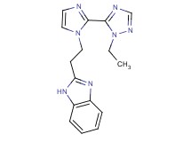 2-{2-[2-(1-ethyl-1H-1,2,4-triazol-5-yl)-1H-imidazol-1-yl]ethyl}-1H-benzimidazole