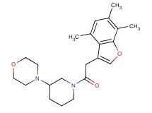 4-{1-[(4,6,7-trimethyl-1-benzofuran-3-yl)acetyl]-3-piperidinyl}morpholine