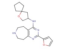 2-(2-furyl)-N-1-oxaspiro[4.4]non-3-yl-6,7,8,9-tetrahydro-5H-pyrimido[4,5-d]azepin-4-amine dihydrochloride