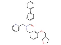 N-(2-pyridinylmethyl)-N-[3-(tetrahydro-3-furanylmethoxy)benzyl]-4-biphenylcarboxamide