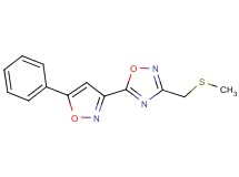 3-[(methylthio)methyl]-5-(5-phenyl-3-isoxazolyl)-1,2,4-oxadiazole