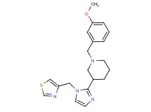 1-(3-methoxybenzyl)-3-[1-(1,3-thiazol-4-ylmethyl)-1H-imidazol-2-yl]piperidine