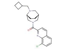 8-chloro-2-{[(1R*,5R*)-6-(cyclobutylmethyl)-3,6-diazabicyclo[3.2.2]non-3-yl]carbonyl}quinoline