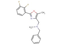 N-benzyl-1-[2-(2,3-difluorophenyl)-5-methyl-1,3-oxazol-4-yl]-N-methylmethanamine